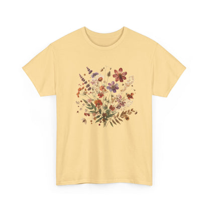 Wild Flowers T-Shirt, Floral Nature T-Shirt, Cottagecore Shirt - PopCultureByDesign36