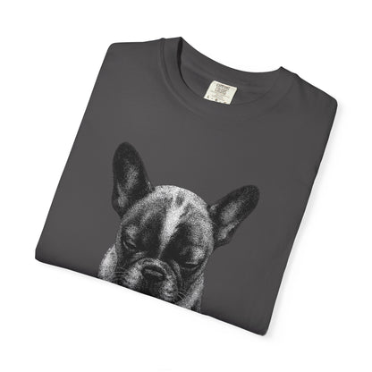 Sad French Bulldog Puppy Meme T-Shirt — Comfort Colors Style