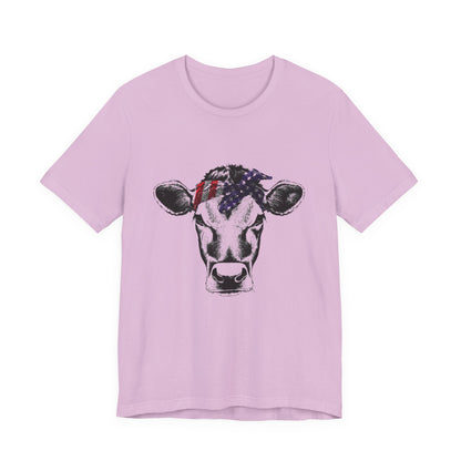 Highland Cow shirt, American Flag Shirt, Funny Cow Shirt, Independence Day - PopCultureByDesign36
