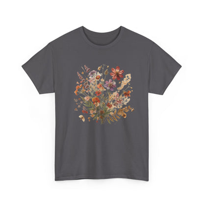 Wild Flowers T-Shirt, Floral Nature T-Shirt, Cottagecore Shirt - PopCultureByDesign36