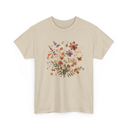 Wild Flowers T-Shirt, Floral Nature T-Shirt, Cottagecore Shirt - PopCultureByDesign36