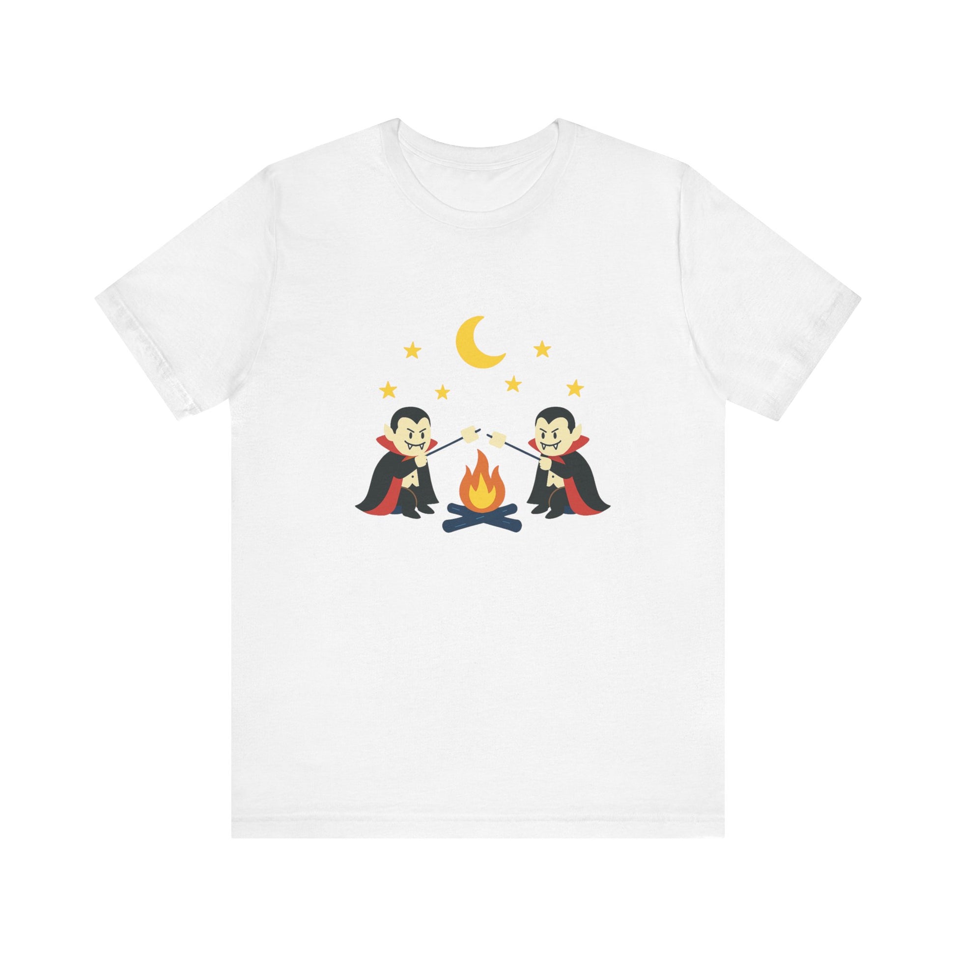 Camping Dracula Tee, Halloween Shirt, Spooky Camping Top - PopCultureByDesign36