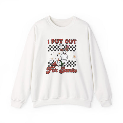 I Put Out For Santa Sweatshirt, Funny Christmas Sweatshirt, Funny Santa Sweatshirt - PopCultureByDesign36