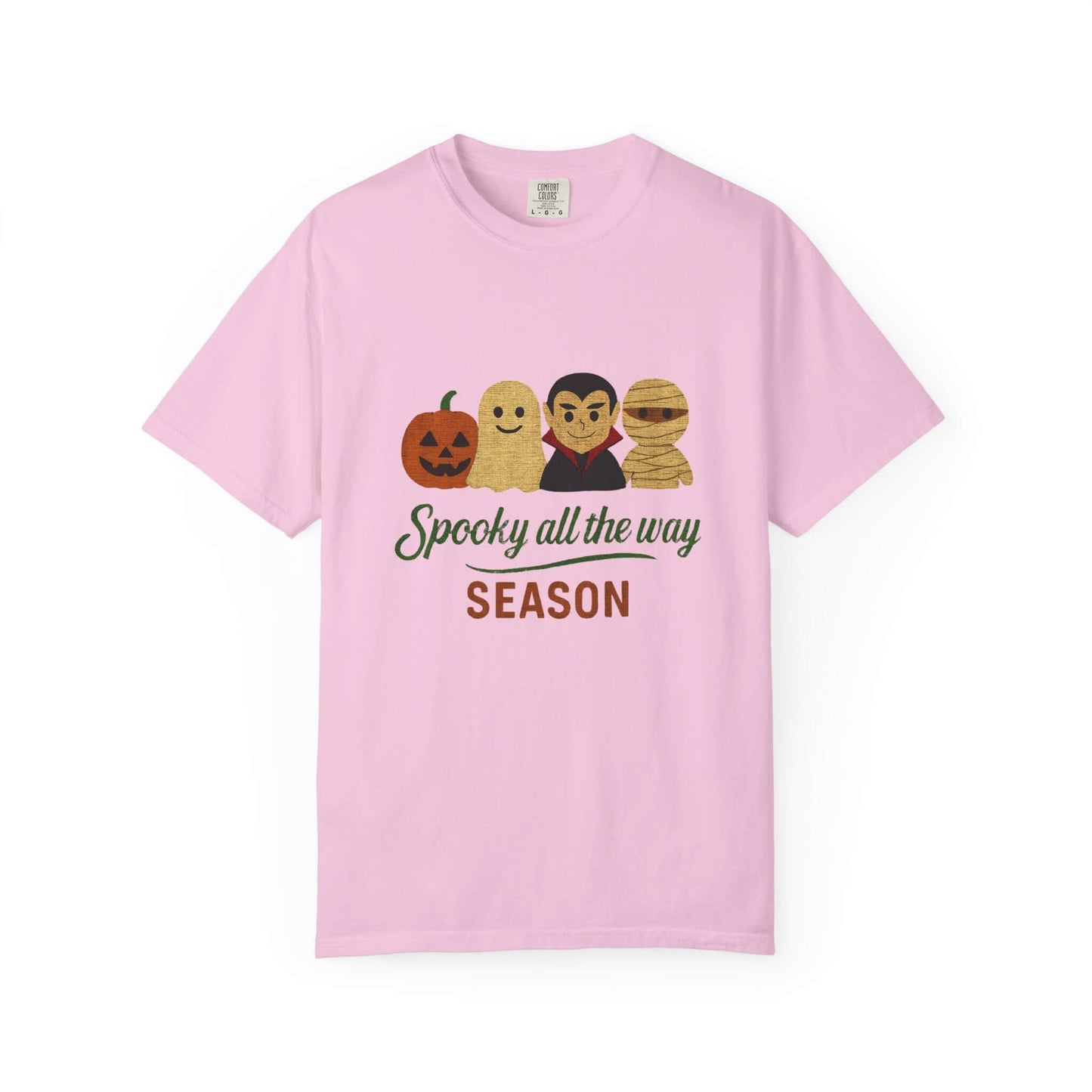 Spooky All The Way Halloween T-shirt, Pumpkin, Ghost, Dracula, Mummy Shirt - PopCultureByDesign36