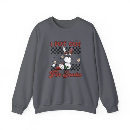 I Put Out For Santa Sweatshirt, Funny Christmas Sweatshirt, Funny XMas - PopCultureByDesign36