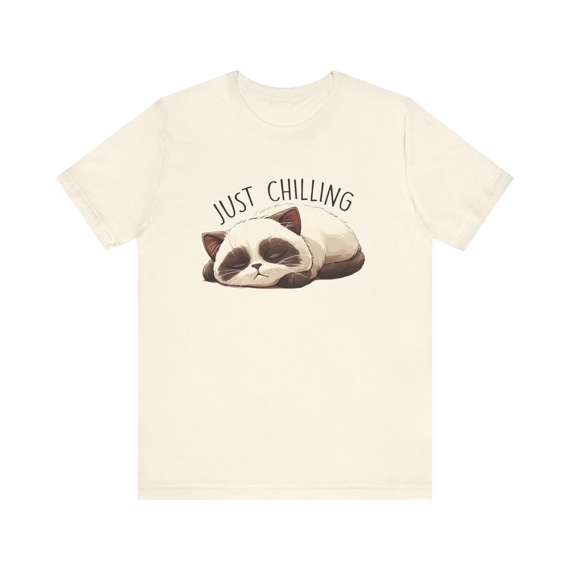 Just Chilling, Lazy Cat Shirt, Cute Cat Shirt, Cat Lover Gift, Funny Cat Shirt - PopCultureByDesign36