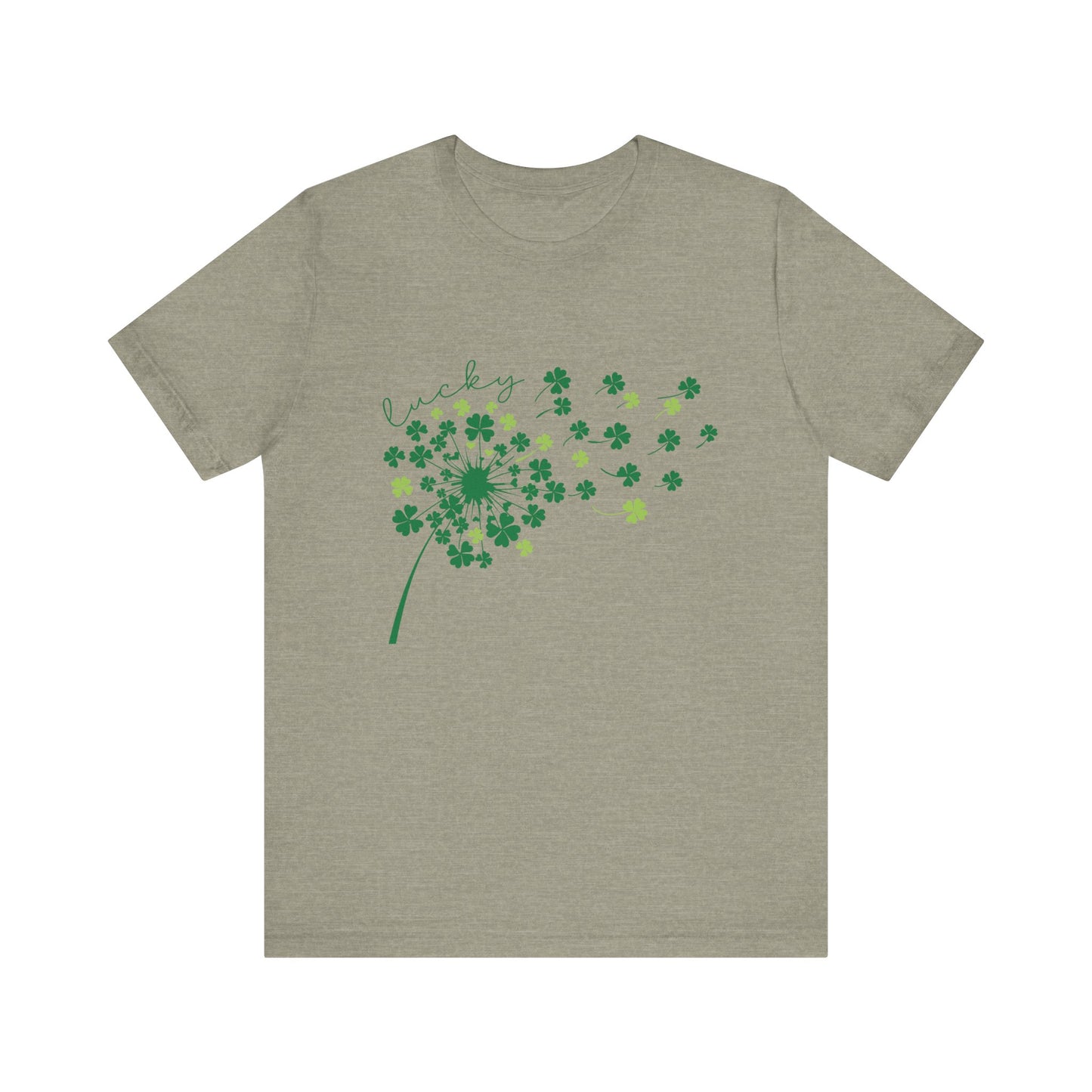 Lucky Shirt, St Patricks Day Shirt, Shamrock Heart T-Shirt - PopCultureByDesign36