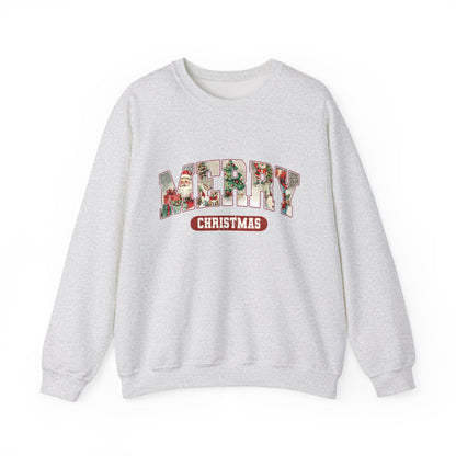 Christmas Sweatshirt, Christmas Gift Women, Merry Christmas Sweatshirt - PopCultureByDesign36