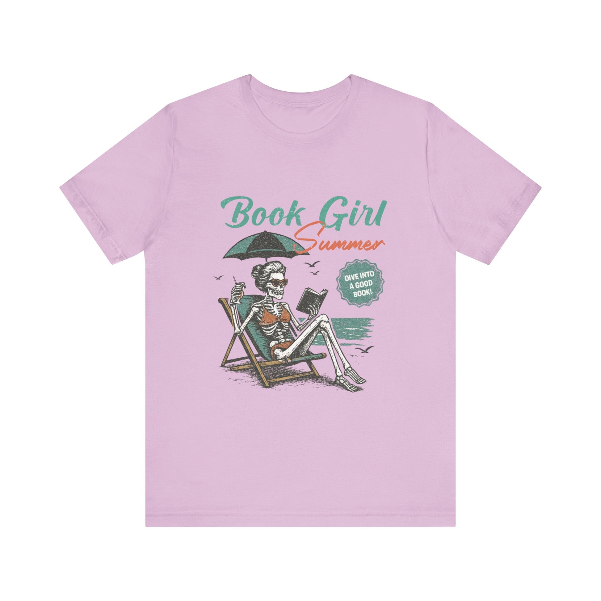 Book Girl Summer Shirt, Reading Lover Tee, Literary Bookworm Top - PopCultureByDesign36