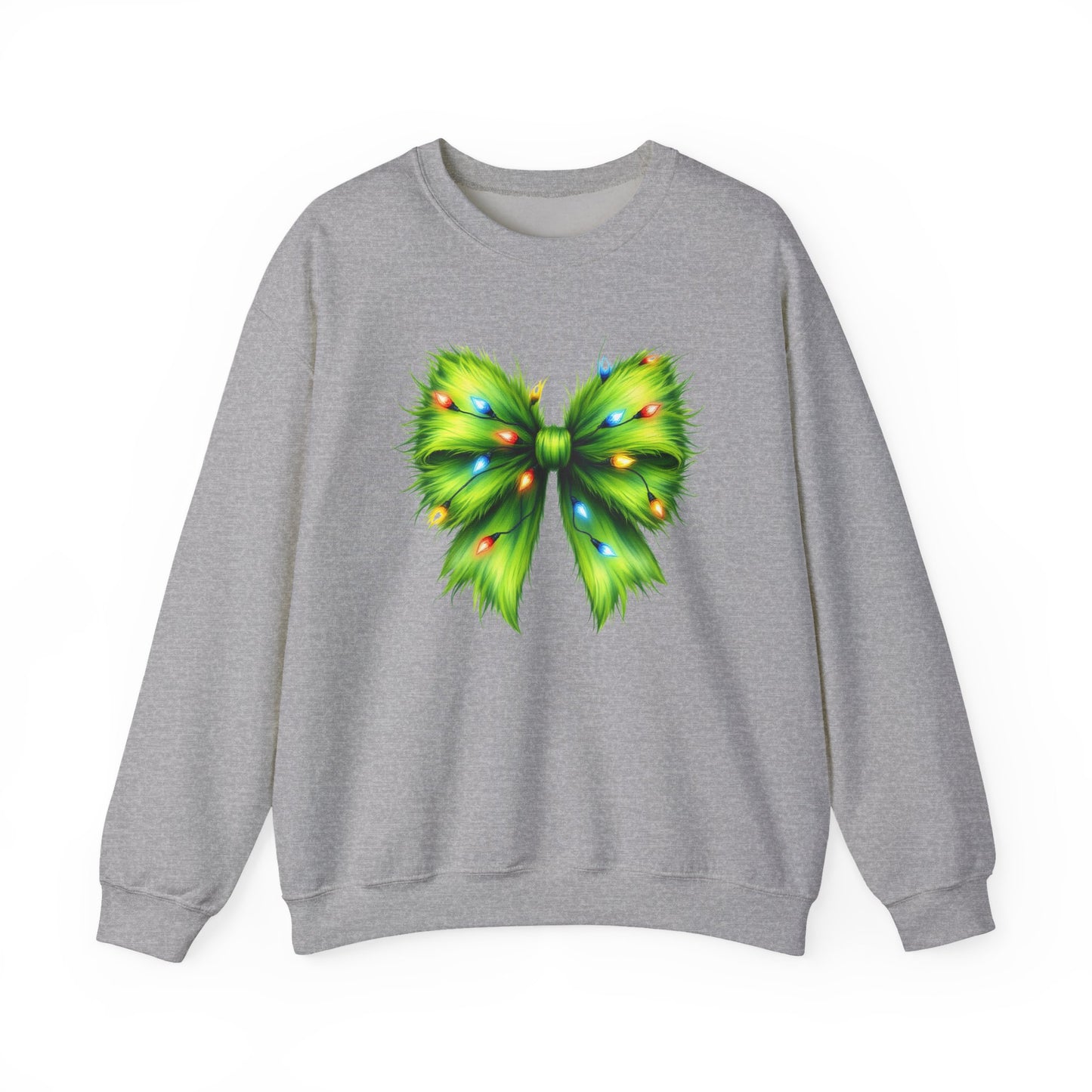 Christmas Bow Sweatshirt, Funny Holiday Sweatshirt, Coquette Christmas Bow - PopCultureByDesign36