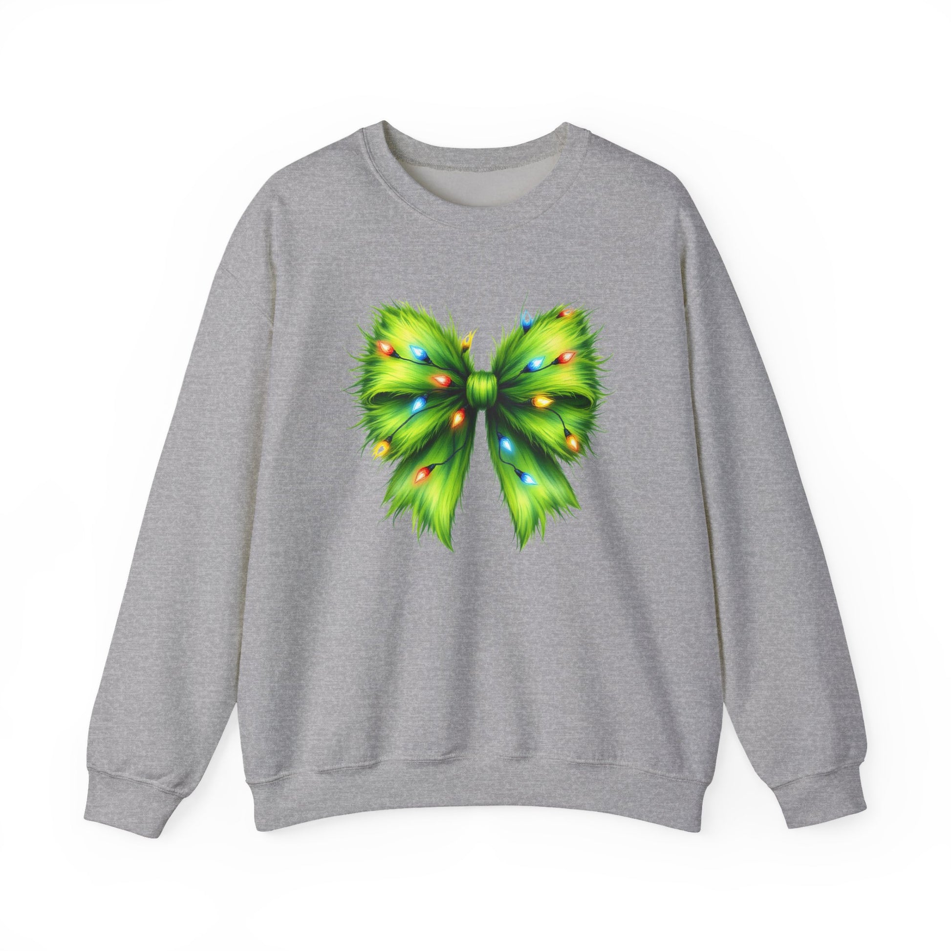 Christmas Bow Sweatshirt, Funny Holiday Sweatshirt, Coquette Christmas Bow - PopCultureByDesign36