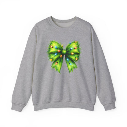 Christmas Bow Sweatshirt, Funny Holiday Sweatshirt, Coquette Christmas Bow - PopCultureByDesign36