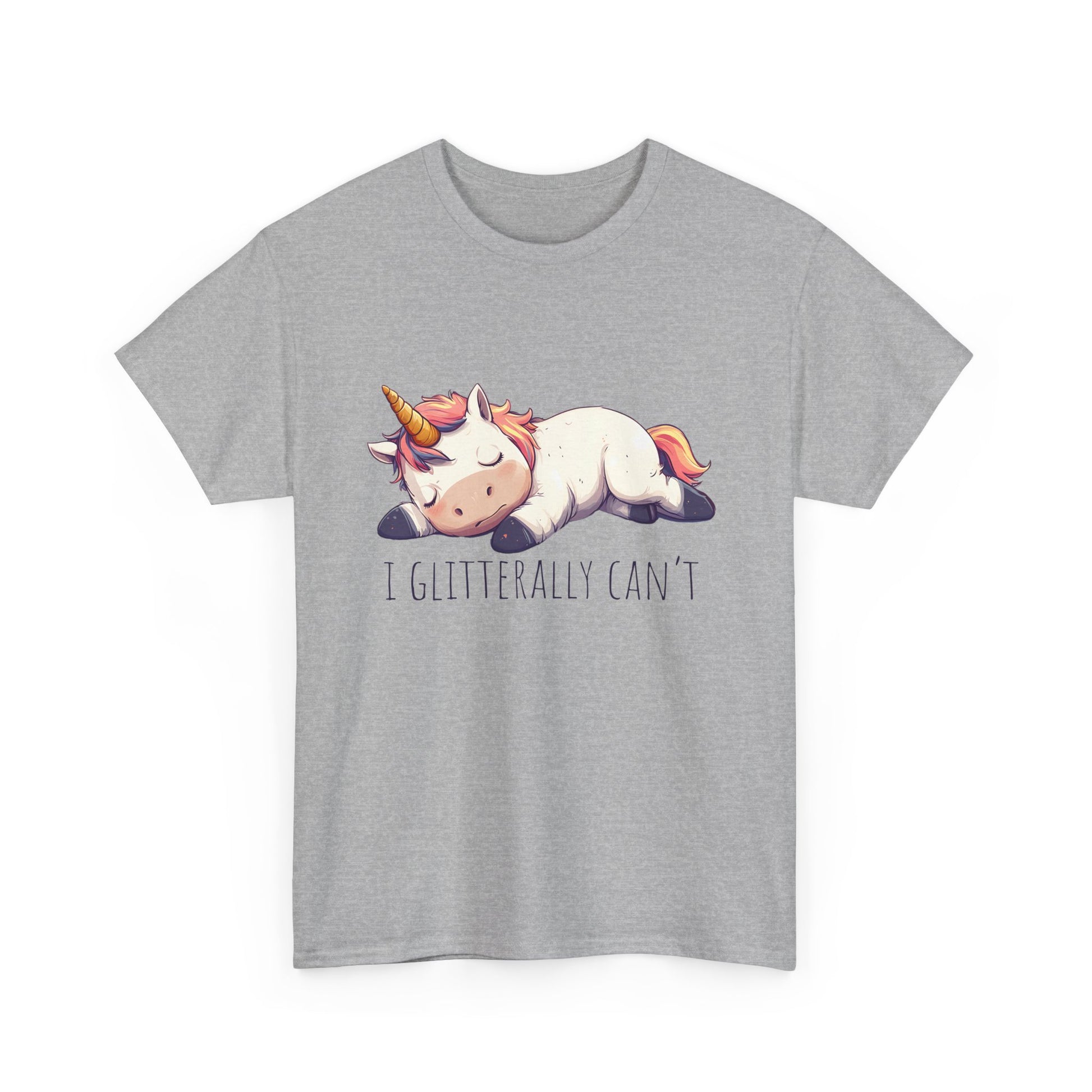 I glitterly can't, cute unicorn shirt, lazy unicorn shirt, funny unicorn shirt - PopCultureByDesign36