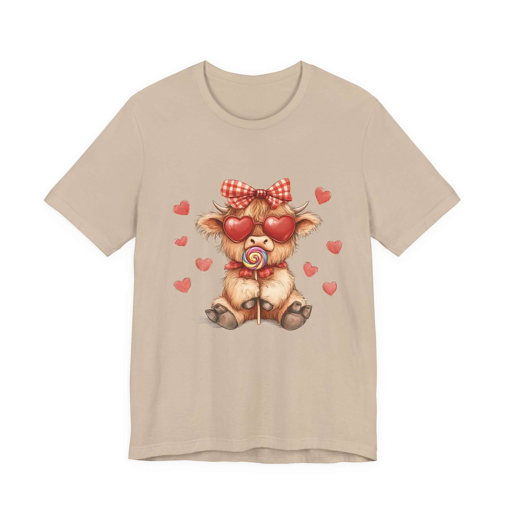 Valentines Highland Cow Shirt, Highland Cow Valentines Shirt, Cow Lover - PopCultureByDesign36