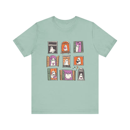 Ghostly Frames T-Shirt, Halloween Tee, Spooky Shirt - PopCultureByDesign36