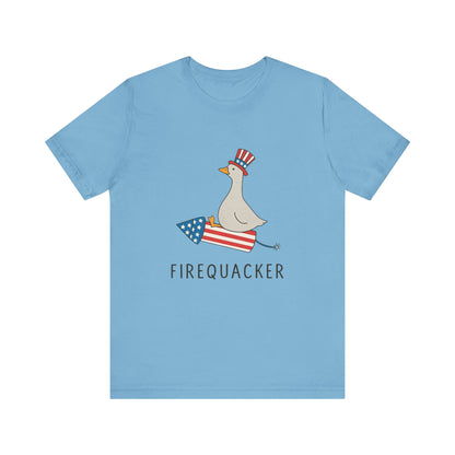 Firequacker Shirt, Funny Fourth Of July Shirt, Funny Goose Shirt - PopCultureByDesign36