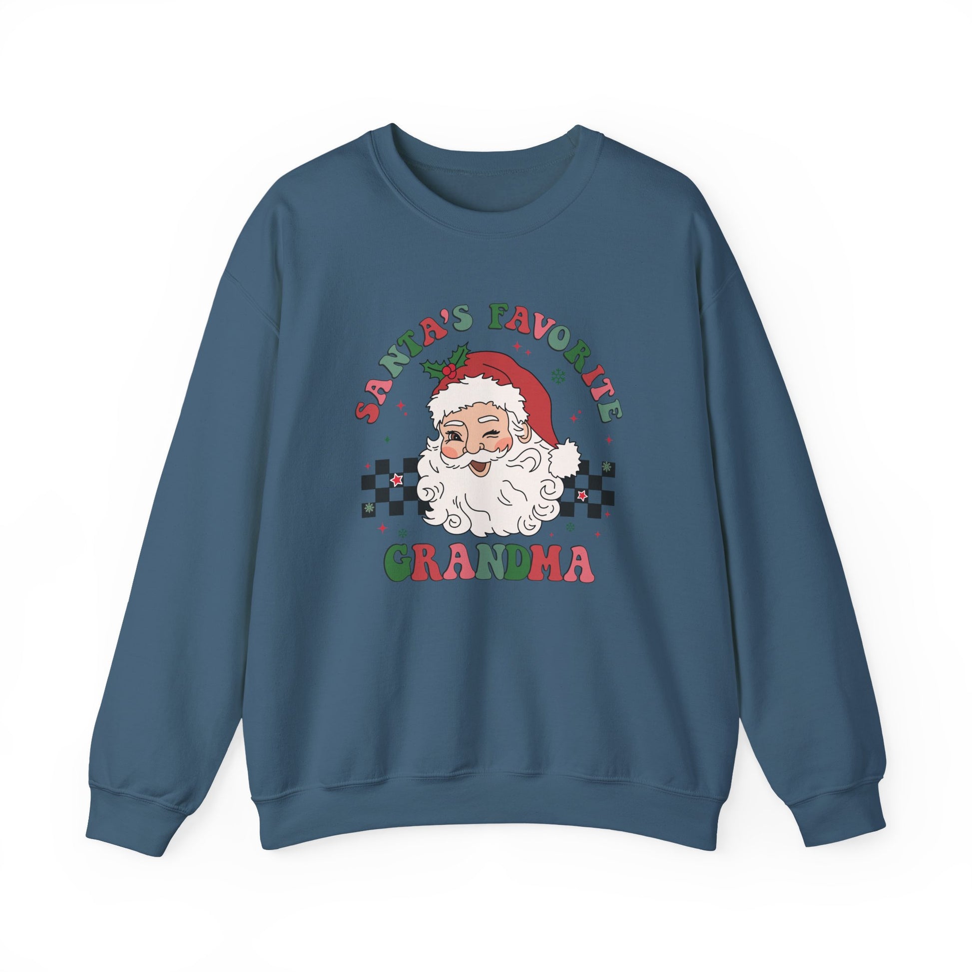 Santas Favorite Grandma, Retro Santa Sweater, Retro Santa Claus Sweatshirt - PopCultureByDesign36