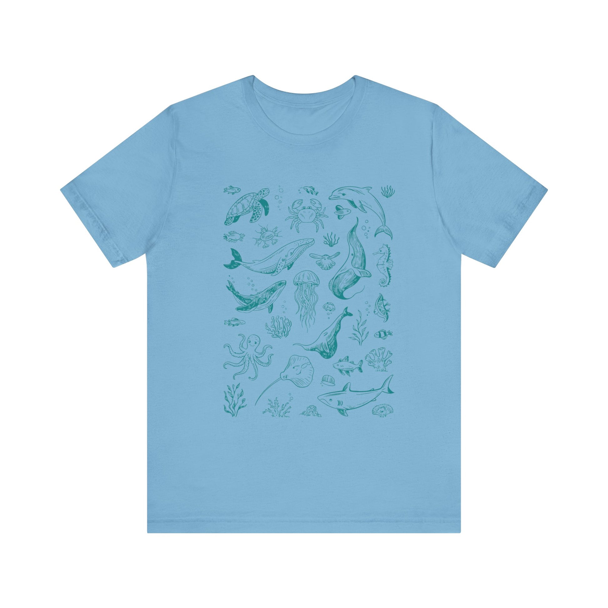 Vintage Ocean Tattoo Style T-Shirt, Retro Ocean Shirt, Ocean Shirt For Men - PopCultureByDesign36