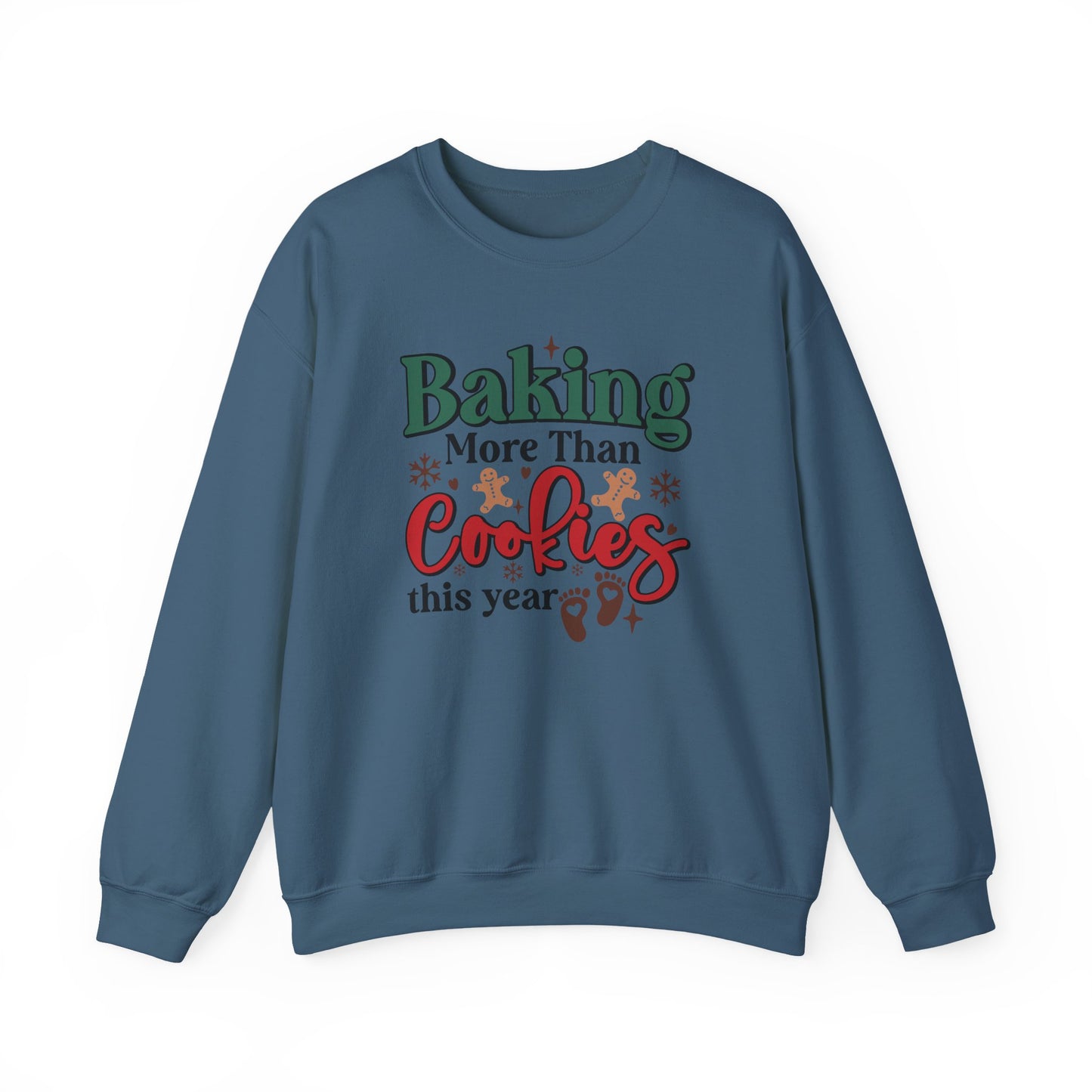 Baking More Than Cookies This Year Sweatshirt, Pregnancy Reveal Sweatshirt - PopCultureByDesign36