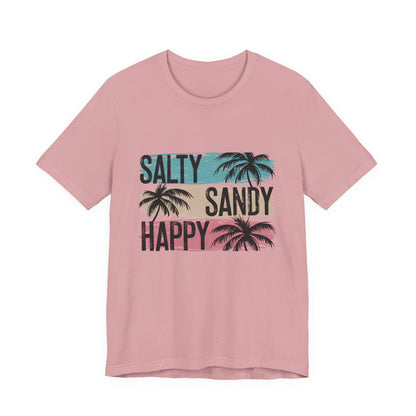 Salty Sandy Happy T-Shirt, Sandy Toes Salty Breeze Tee - PopCultureByDesign36