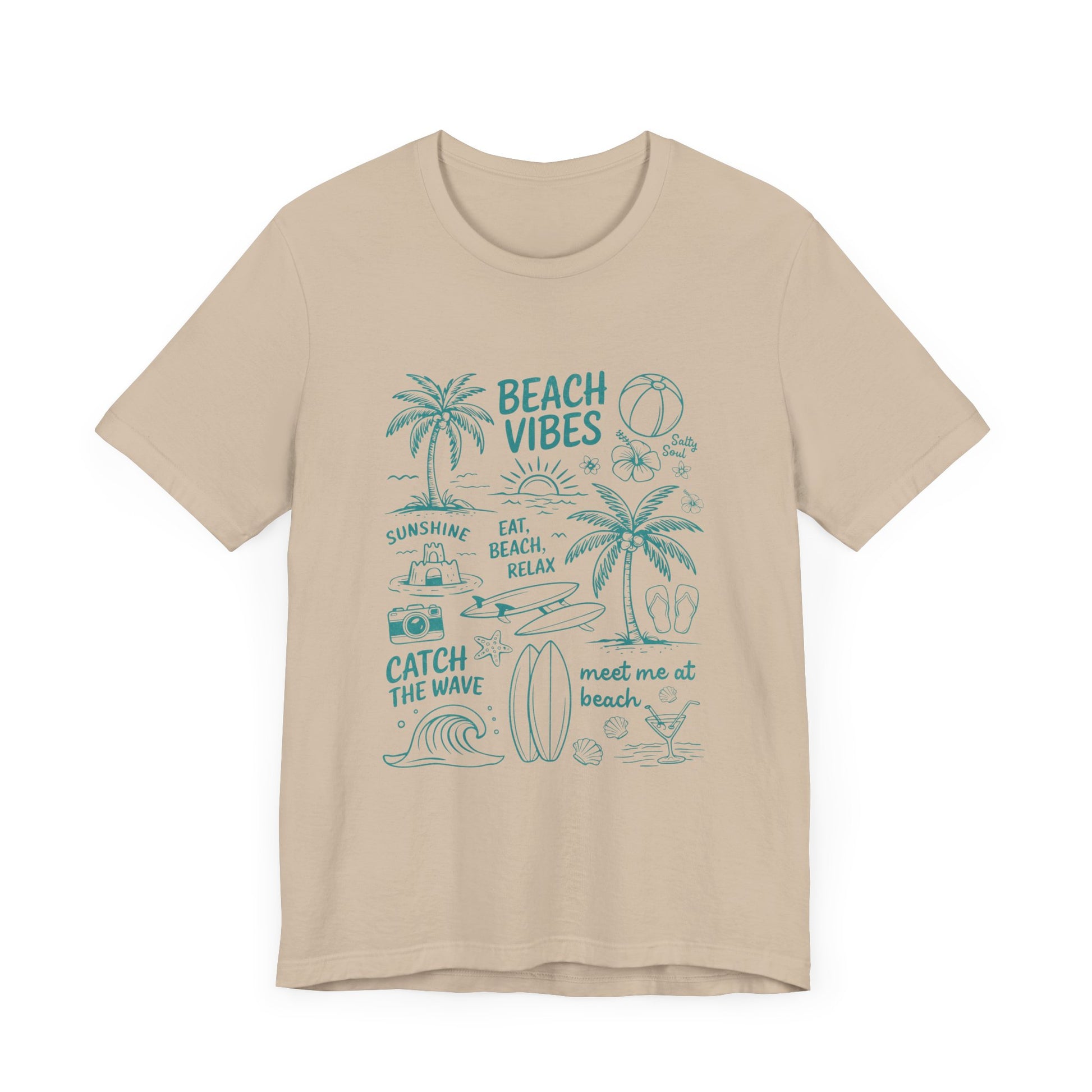 Beach Vibes Shirt, Ocean Lover Shirt, Summer T-Shirt, Sea Life Top - PopCultureByDesign36