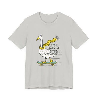 Pun Humor Bird Tee, Bird Lover Gift, Funny Bird Shirt, Skateboard Goose - PopCultureByDesign36