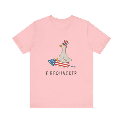 Firequacker Shirt, Funny Fourth Of July Shirt, Funny Goose Shirt - PopCultureByDesign36