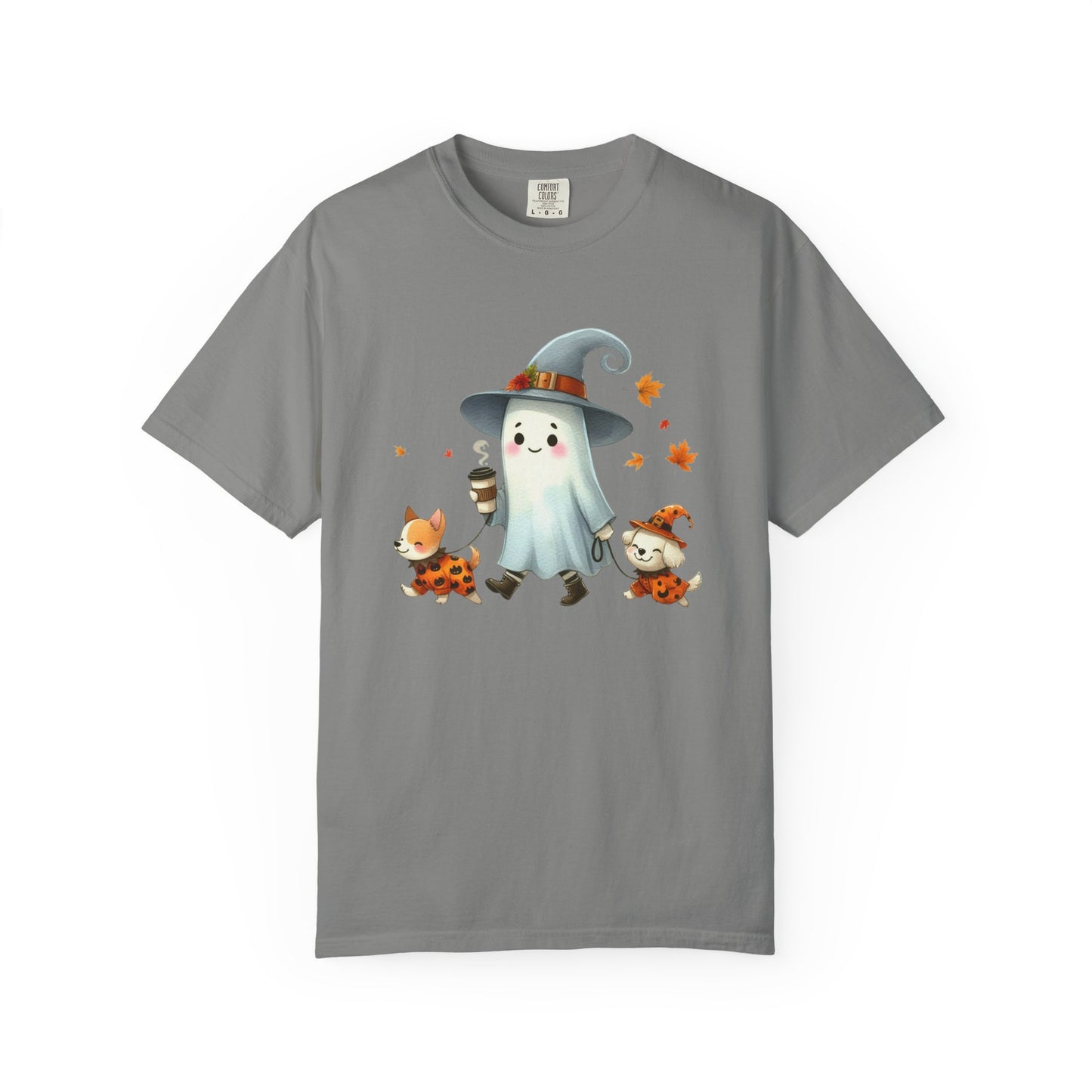 Cute ghost walking dogs shirt, cute fall shirt, ghost and dogs shirt - PopCultureByDesign36