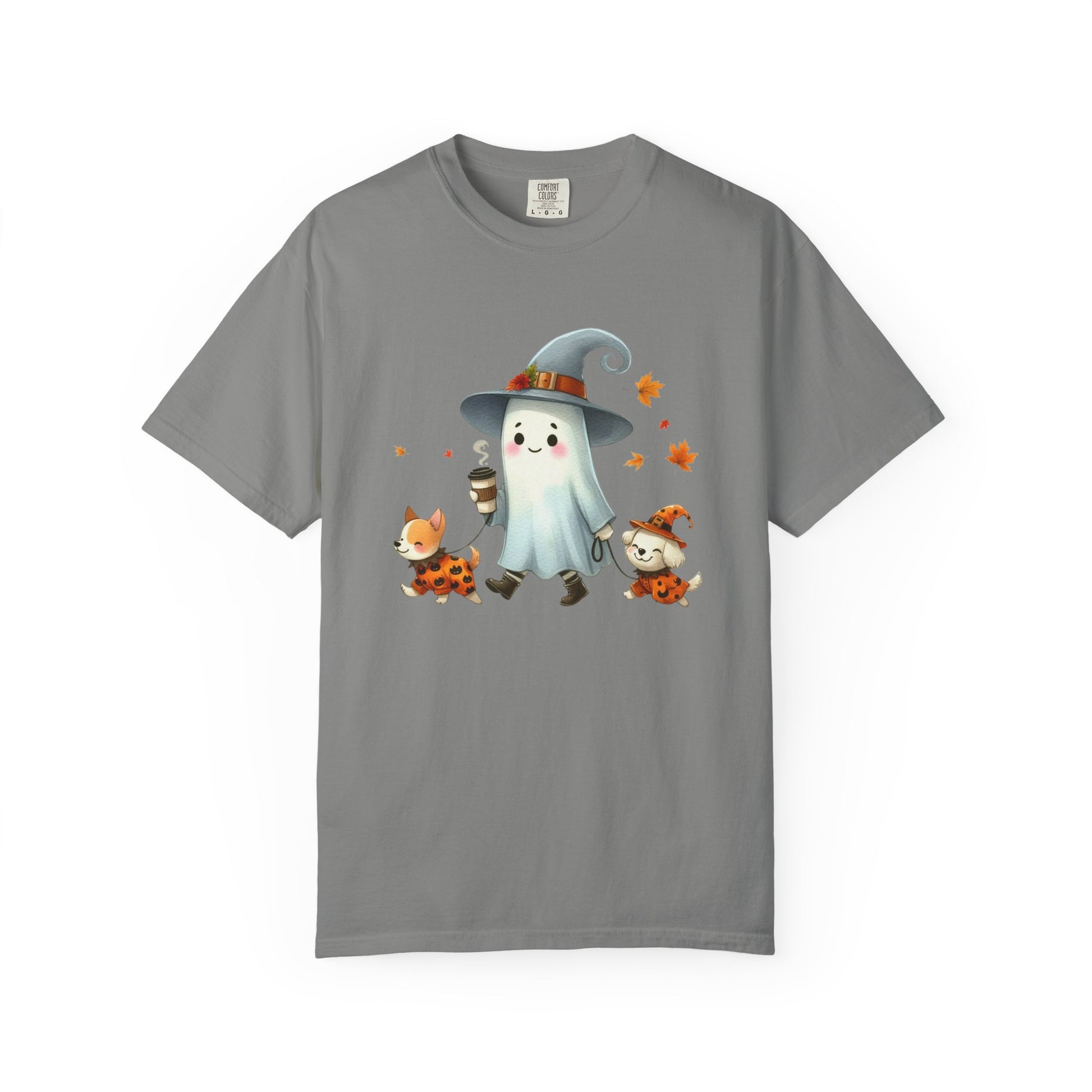 Cute ghost walking dogs shirt, cute fall shirt, ghost and dogs shirt - PopCultureByDesign36