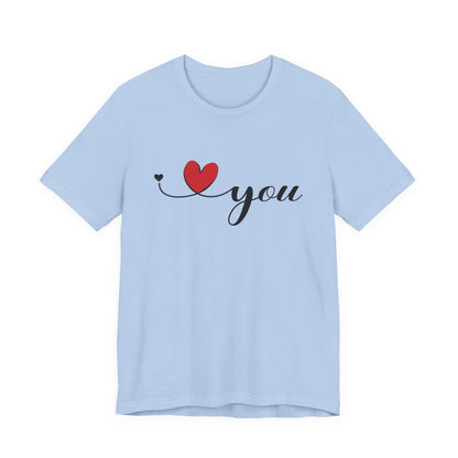 I Love You Shirt, Love Shirt, Valentines Day Shirt, I Love You Minimalist Shirt - PopCultureByDesign36