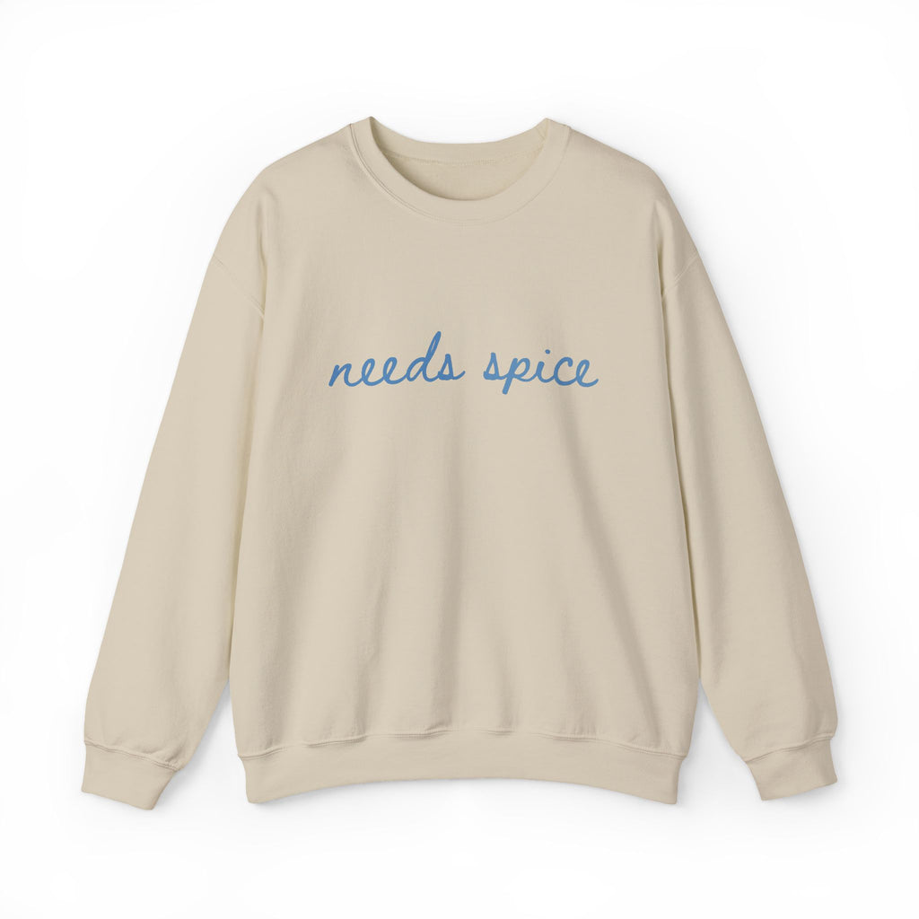 Needs Spice Sweatshirt Chef Sweatshirt Foodie Sweatshirt by PopCultureByDesign36