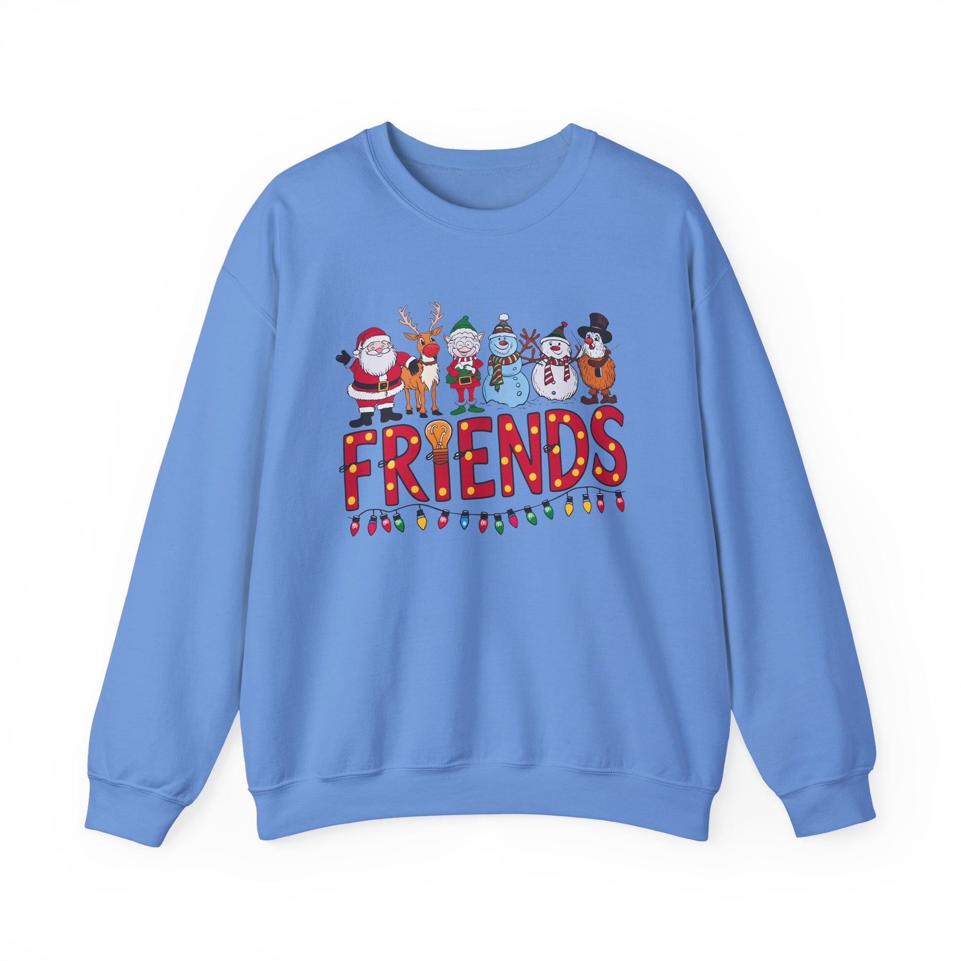 Christmas Santa and Friends Sweatshirt, Holiday Festive Crewneck - PopCultureByDesign36