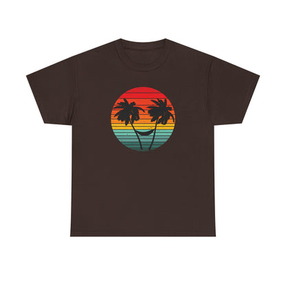 Retro sunset, Palm Tree shirt, Beach vibes shirt, Summer time - PopCultureByDesign36