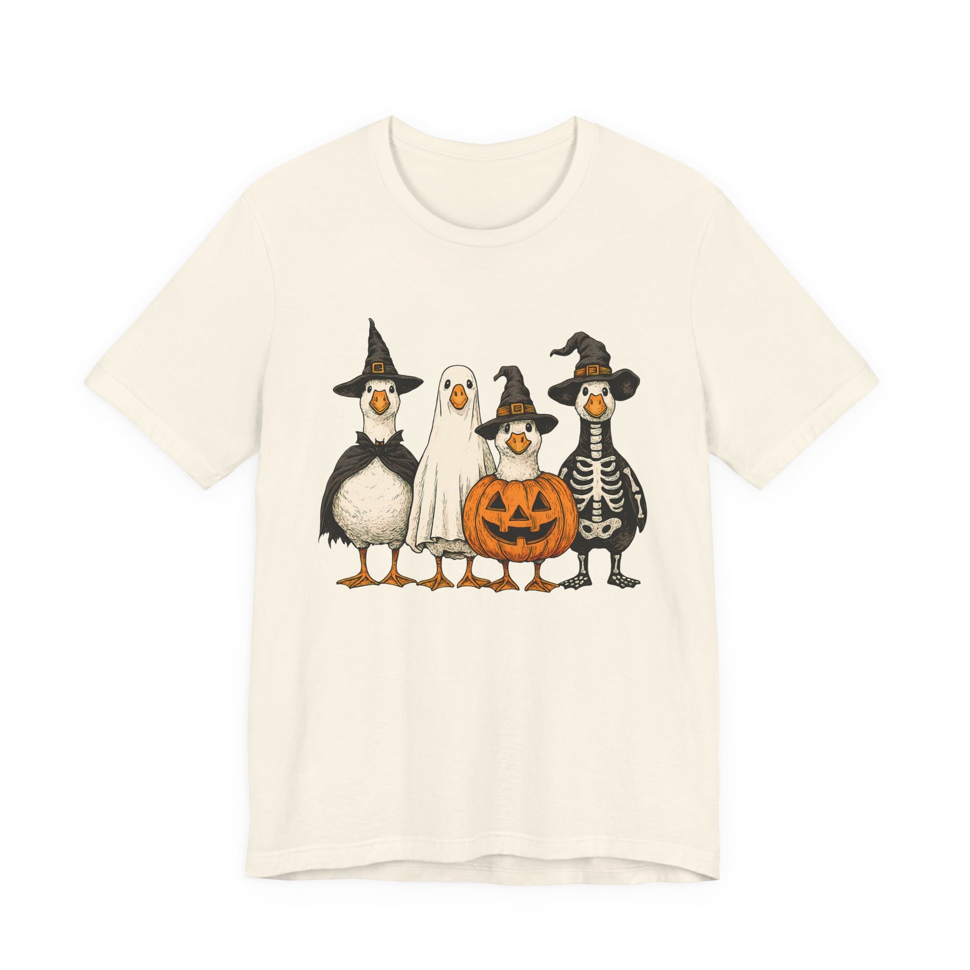 Duck Halloween Tee, Funny Halloween Duck Shirt, Quirky Bird Top - PopCultureByDesign36