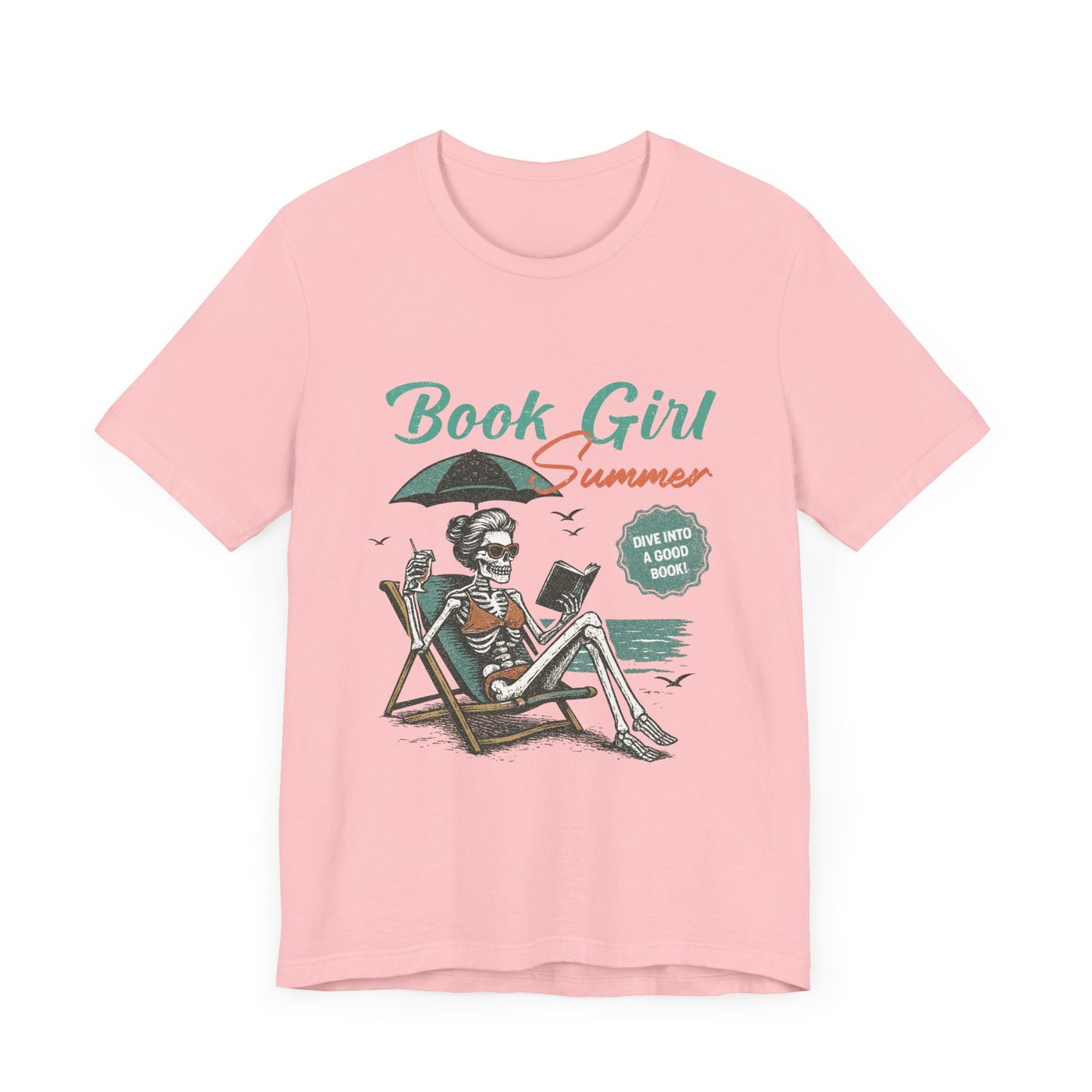 Book Girl Summer Shirt, Reading Lover Tee, Literary Bookworm Top - PopCultureByDesign36