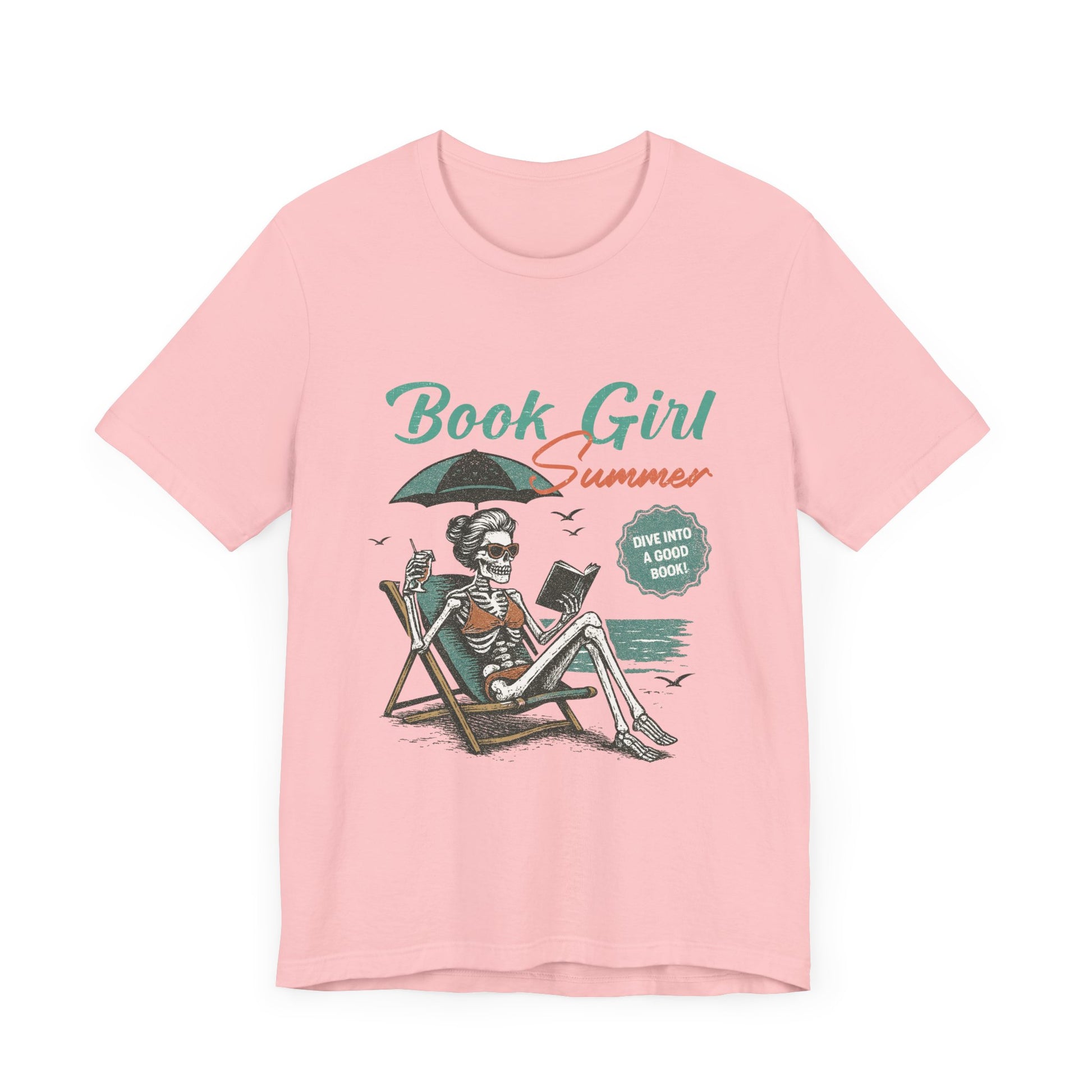 Book Girl Summer Shirt, Reading Lover Tee, Literary Bookworm Top - PopCultureByDesign36