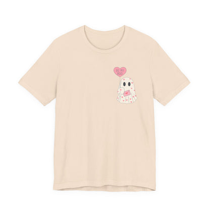 Valentine's 'Be My Boo' Ghost Tee — Cute Ghost Holding 'Be Mine' Balloon