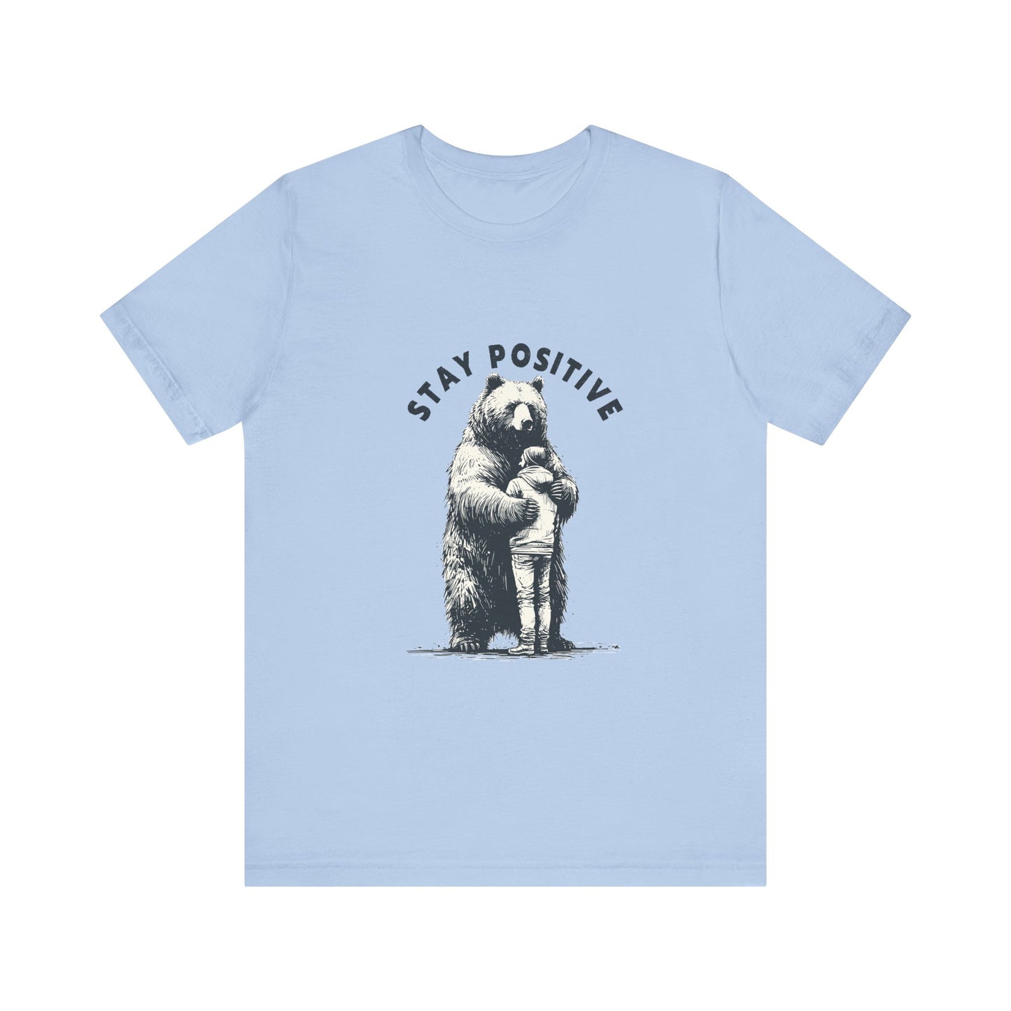 Stay Positive Bear Hug Shirt, Mental Health Shirt, Bear Hug Tee - PopCultureByDesign36