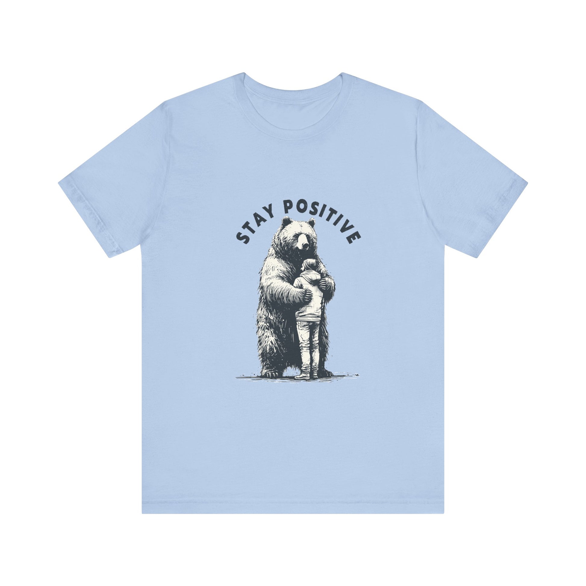 Stay Positive Bear Hug Shirt, Mental Health Shirt, Bear Hug Tee - PopCultureByDesign36