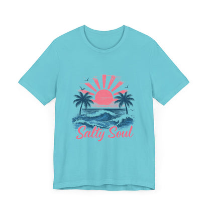 Retro Salty Soul Shirt, Summer Salty Soul T-shirt, Trendy Summer Shirt - PopCultureByDesign36