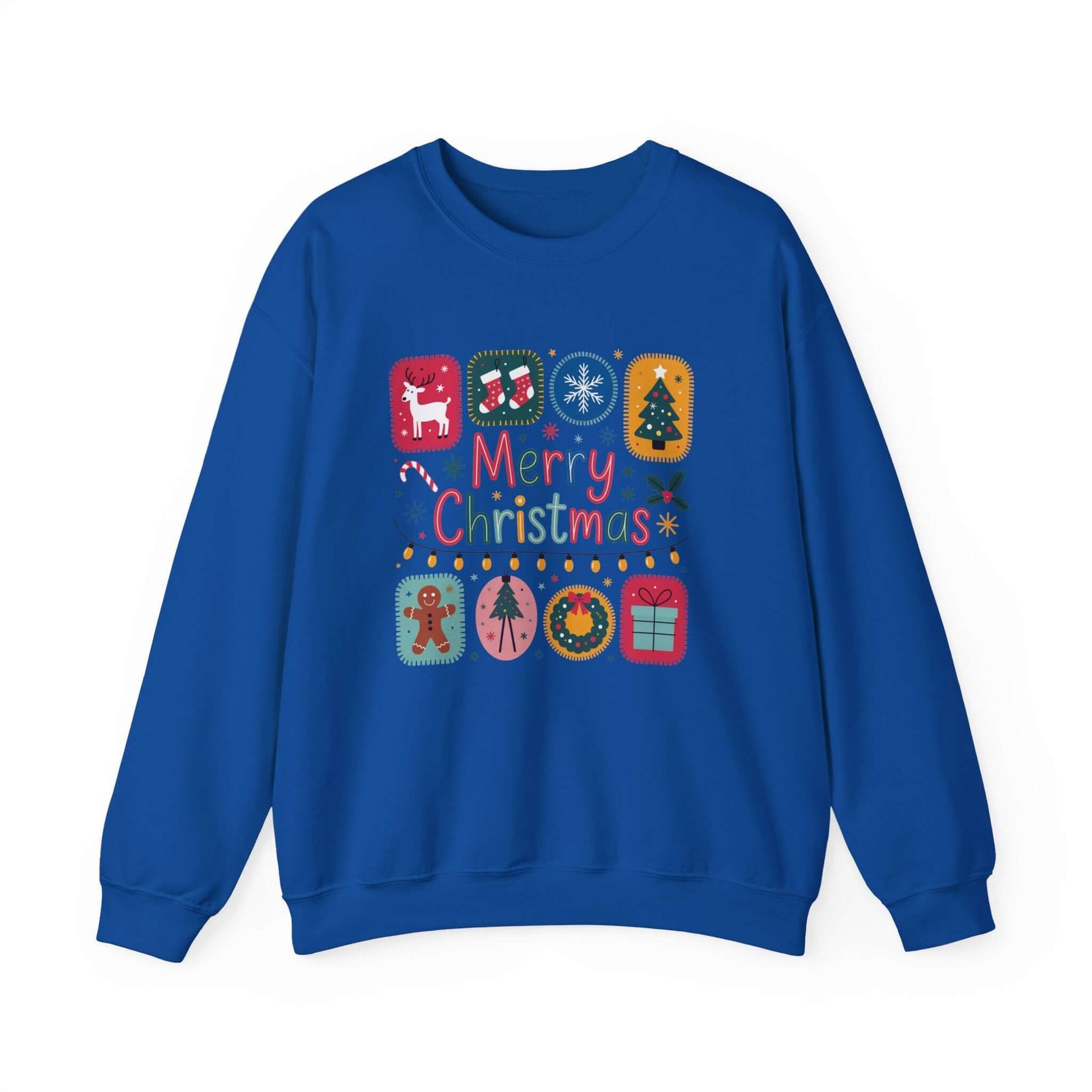 Christmas Cute Collage Sweatshirt, Winter Collage Seasonal Sweatshirt - PopCultureByDesign36