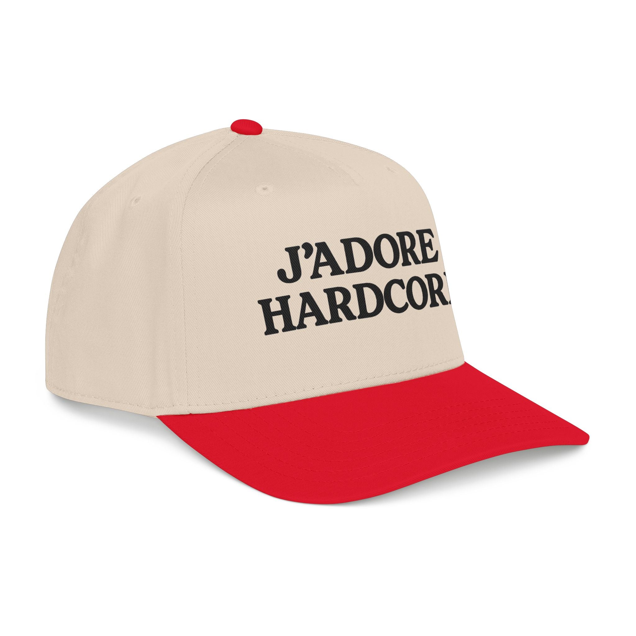 Jadore Hardcore Baseball Cap — Mid Profile by PopCultureByDesign36