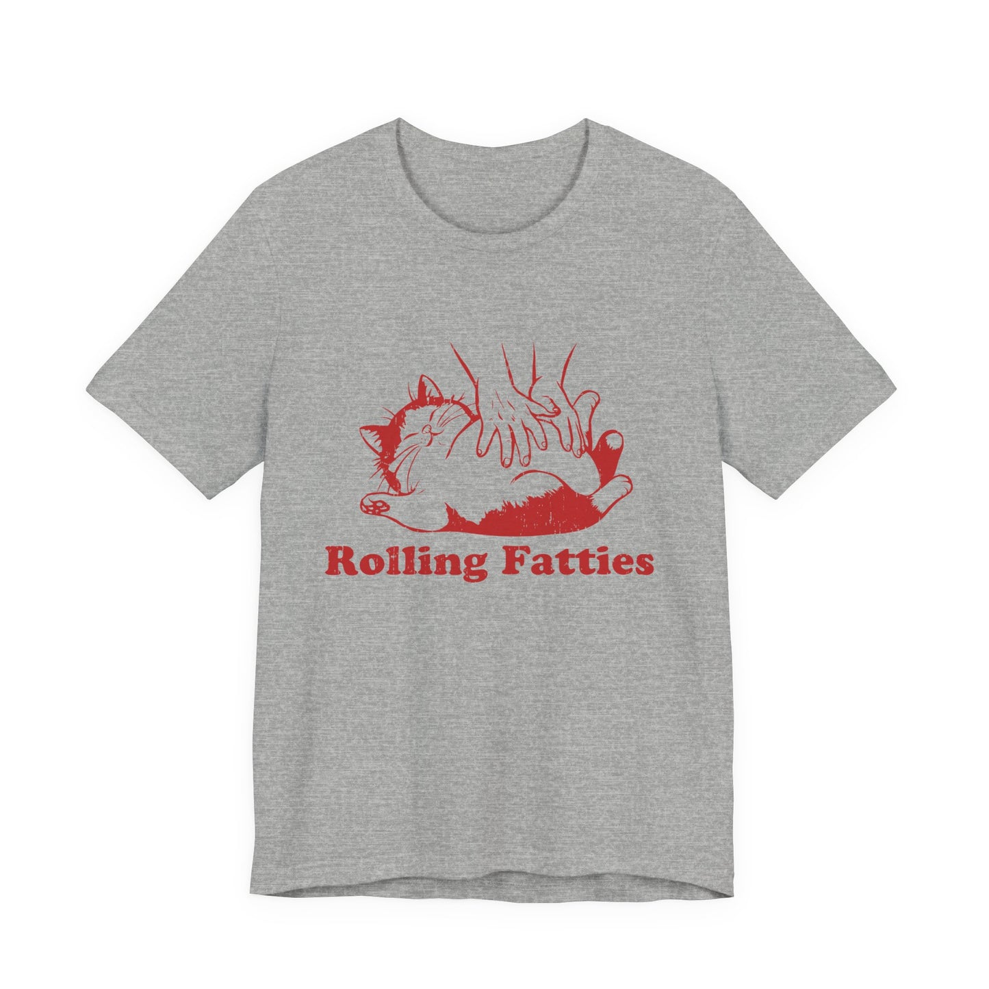 Rolling Fatties Cat TShirt, Funny Cat Graphic Shirt, Cat Lovers Gift - PopCultureByDesign36