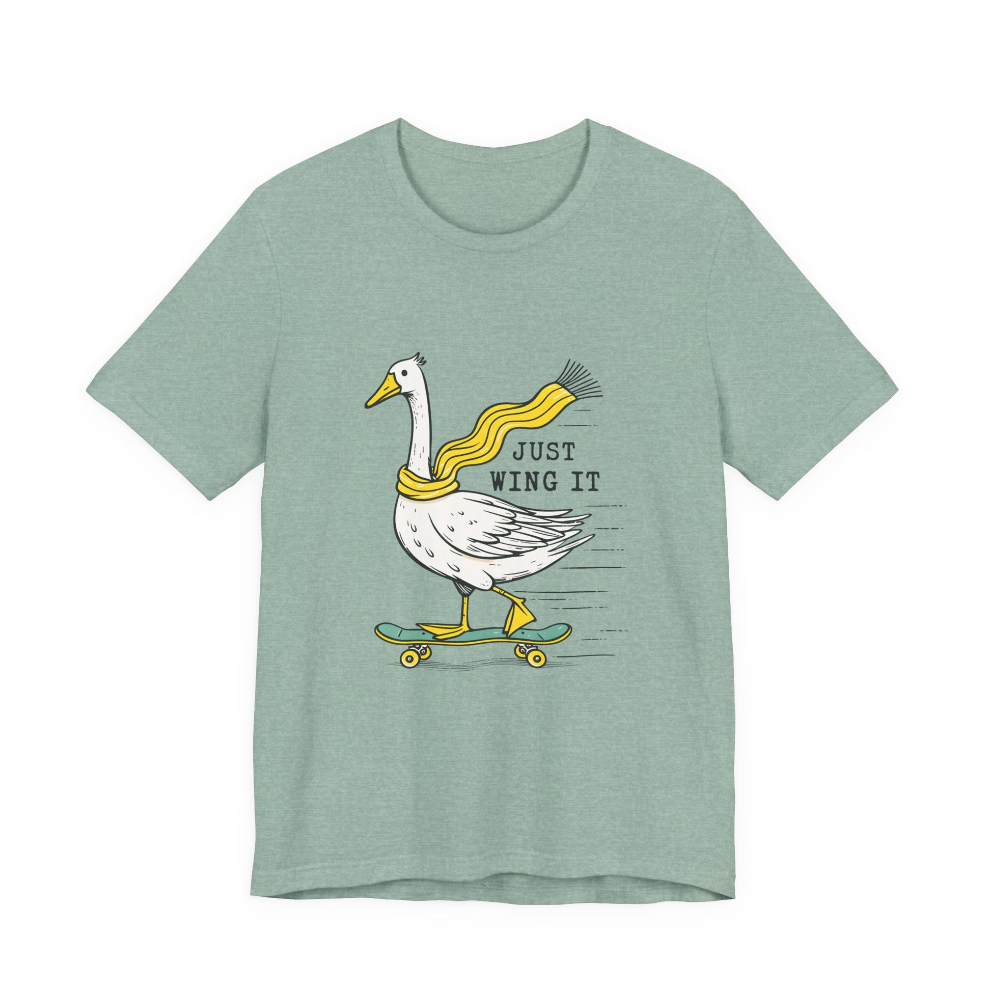 Pun Humor Bird Tee, Bird Lover Gift, Funny Bird Shirt, Skateboard Goose - PopCultureByDesign36