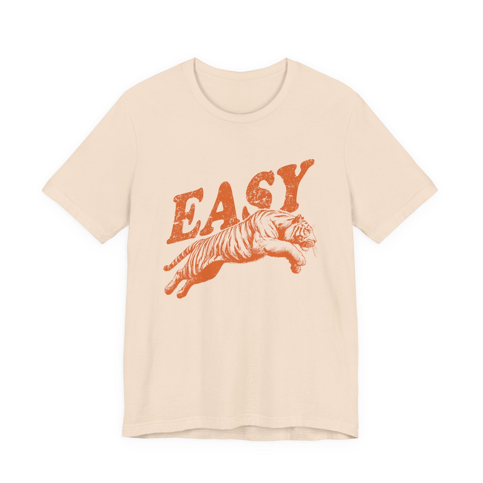 Easy Orange Tiger Shirt, Retro Boho Tee, Hippie Clothes, Indie Shirt - PopCultureByDesign36