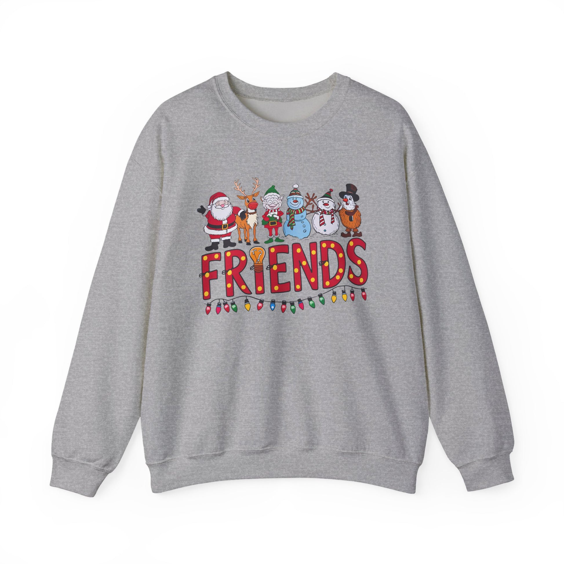 Christmas Santa and Friends Sweatshirt, Holiday Festive Crewneck - PopCultureByDesign36