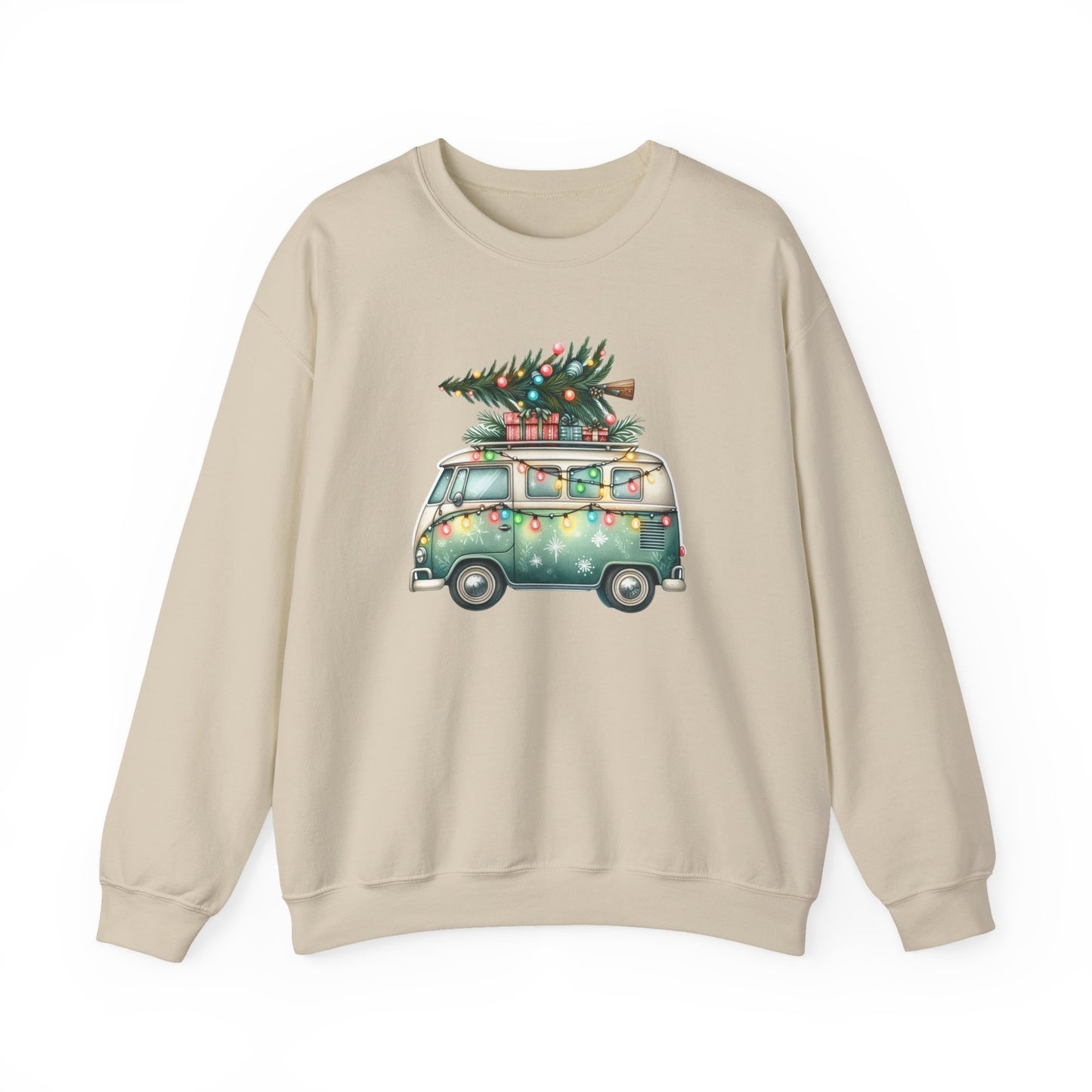 Jingle All The Way Sweatshirt, Christmas Family Sweater, Christmas Van Sweatshirt - PopCultureByDesign36
