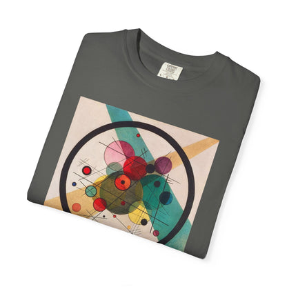 Abstract Art Tshirt, Circles in a Circle, Wassily Kandinsky - Popbydesign