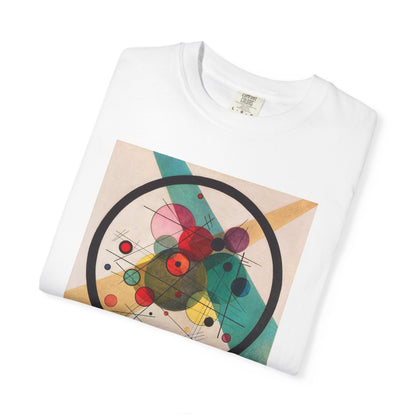 Abstract Art Tshirt, Circles in a Circle, Wassily Kandinsky - Popbydesign