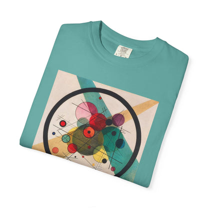 Abstract Art Tshirt, Circles in a Circle, Wassily Kandinsky - Popbydesign